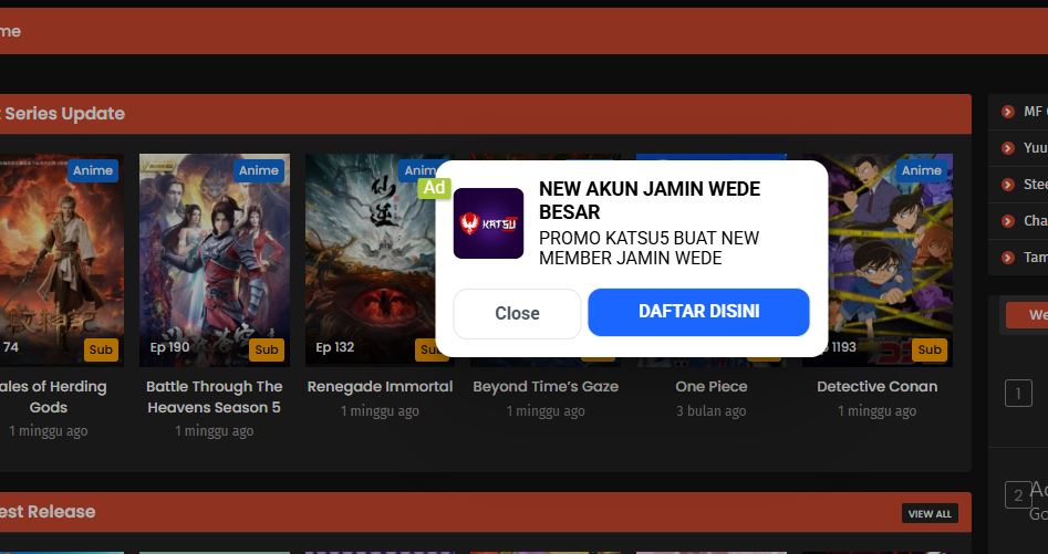 Waspada! Anichin Jadi Sarang Iklan Judi Online