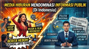 Media hiburan mendominasi informasi publik
