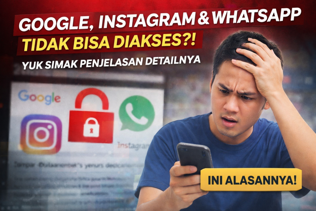 Tiktok, Google, Instagram, WhatsApp Sempat Tidak Bisa Diakses? Ini Penjelasan Edukatif yang Perlu Kamu Tahu