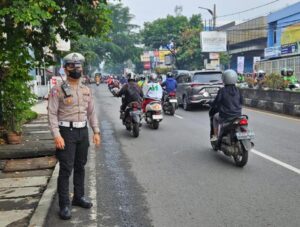 kondisi lalu lintas Cimahi pagi hari lancar